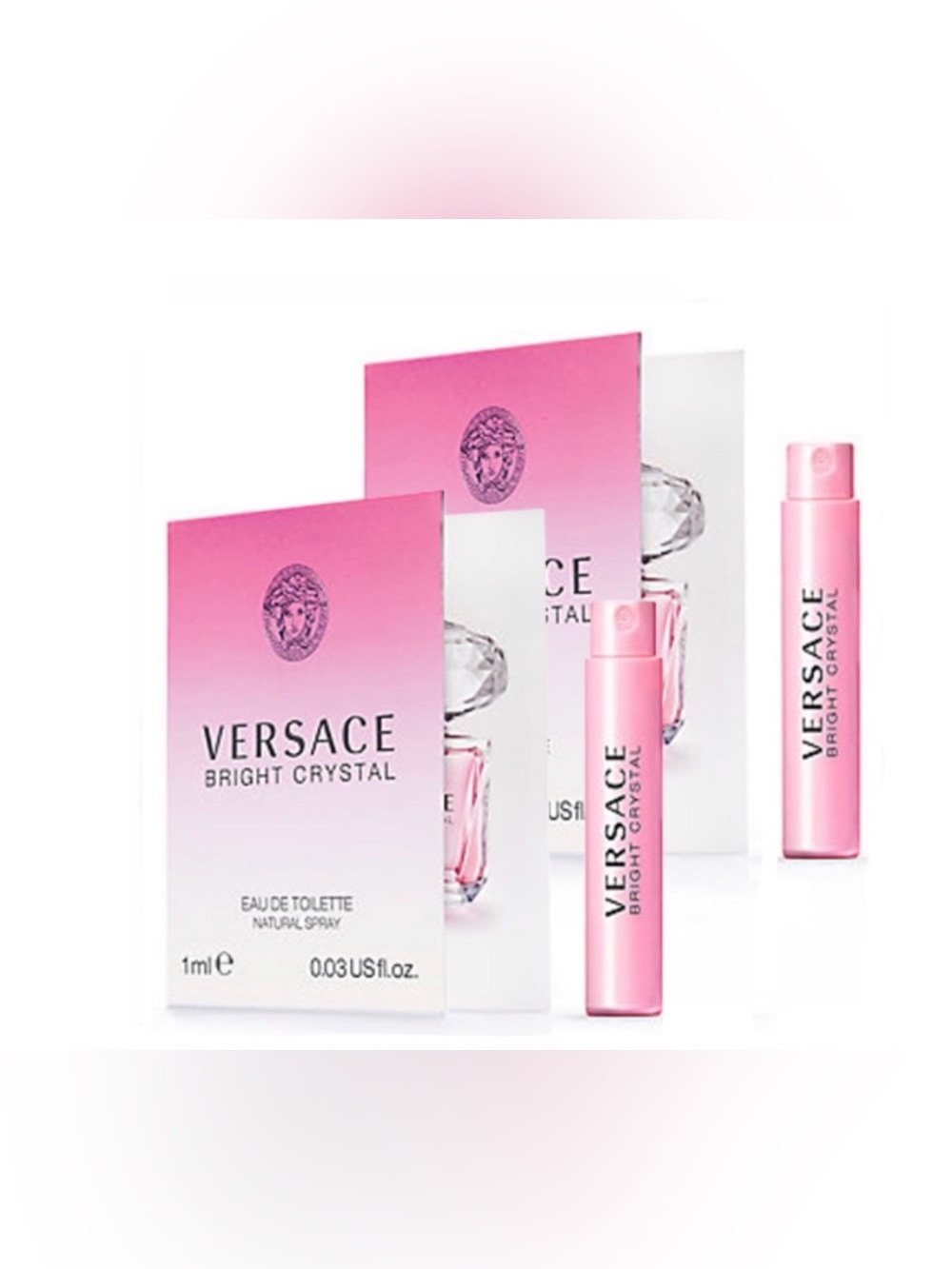 Versace Bright Crystal 2 EDP Travel Sample Spray 1ML Each NWT